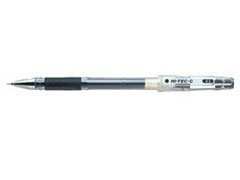 pilot hi-tec-c gel rolling ball pens, ultra fine point,rubber grip type,-0.3mm-black ink-value set of 3
