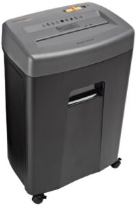 amazon basics 17-sheet cross-cut paper, cd, and credit card shredder with pullout basket