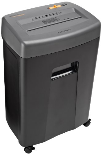 Amazon Basics 17-Sheet Cross-Cut Paper, CD, and Credit Card Shredder with Pullout Basket