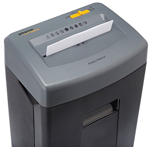 Amazon Basics 17-Sheet Cross-Cut Paper, CD, and Credit Card Shredder with Pullout Basket