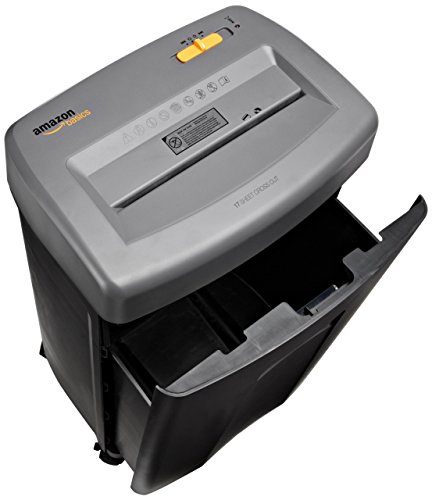 Amazon Basics 17-Sheet Cross-Cut Paper, CD, and Credit Card Shredder with Pullout Basket