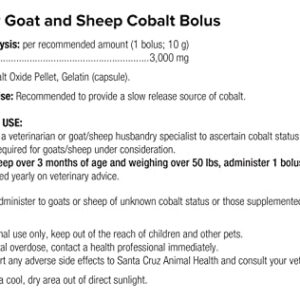 UltraCruz sc-394536 Goat and Sheep Cobalt Bolus Supplement, 100 Count x 10 Grams