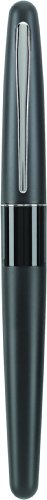 Pilot Metropolitan Collection Fountain Pen, Black Barrel, Classic Design, Medium Nib, Black Ink (91117)