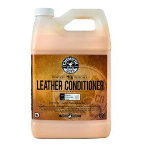 chemical guys spi_401 vintage series leather conditioner car interiors, furniture, apparel, sneakers, boots, and more (works on natural, synthetic, pleather, faux leather and more), 128 fl oz (1 gal)
