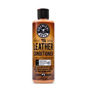 chemical guys spi_401_16 vintage series leather conditioner for leather car interiors, seats, boots, bags and more (works on natural, synthetic, pleather, faux leather and more), 16 fl oz