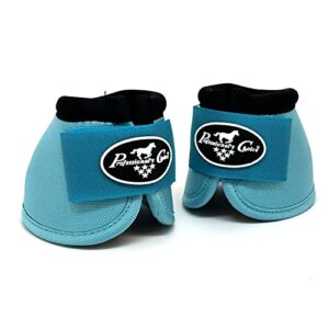 Professional's Choice Ballistic Overreach Bell Boots for Horses | Superb Protection, Durability & Comfort | Quick Wrap Hook & Loop | Sold in Pairs | Small Turquoise