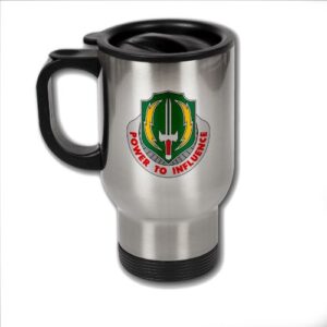 expressitbest stainless steel coffee mug with u.s. army 3rd psych ops battalion (3rd psyop) insignia