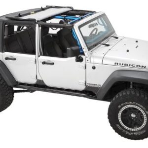 Pavement Ends by Bestop 56843-35 Black Diamond Frameless Sprint Top for 2010-2017 Jeep Wrangler Unlimited