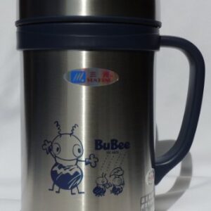 BuBee A-600 Stainless Steel Vacuum Insulated Mug/Tumbler, 0.6 Liter-Blue/Red(Random Colors)