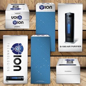 OION Technologies B-1000 Permanent Filter Ionic Air Purifier Pro Ionizer with UV-C, New (Black)