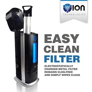 OION Technologies B-1000 Permanent Filter Ionic Air Purifier Pro Ionizer with UV-C, New (Black)