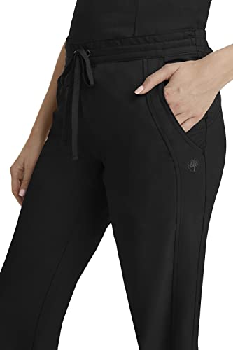 Healing Hands Scrub Pants for Women 2 Pocket Elastic Back Drawstring Pant Purple Label 9095 Taylor Black M