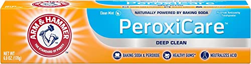 Arm & Hammer Dental Care Tartar Control Anti-Cavity Toothpaste with Fluoride Baking Soda & Peroxide, Fresh Mint 6 oz (170 g)