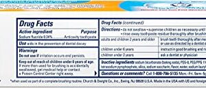 Arm & Hammer Dental Care Tartar Control Anti-Cavity Toothpaste with Fluoride Baking Soda & Peroxide, Fresh Mint 6 oz (170 g)