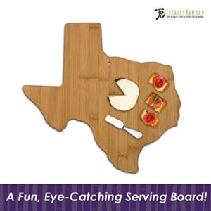 Totally Bamboo Texas State Shaped Bamboo Serving & Cutting Board