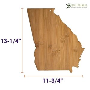 Totally Bamboo Georgia State Shaped Bamboo Serving & Cutting Board