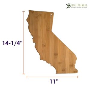 Totally Bamboo California State Shaped Bamboo Serving & Cutting Board