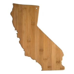 totally bamboo california state shaped bamboo serving & cutting board