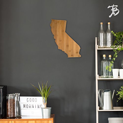 Totally Bamboo California State Shaped Bamboo Serving & Cutting Board