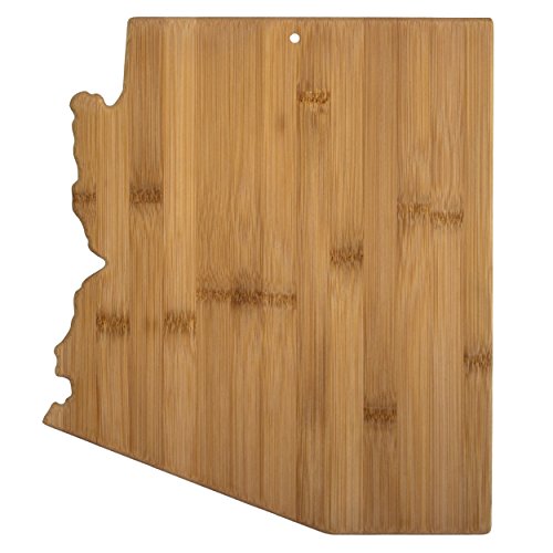 Totally Bamboo Arizona State Shaped Cutting Board, Natural Bamboo