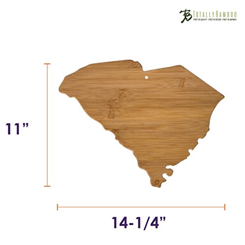 Totally Bamboo South Carolina State Shaped Bamboo Serving & Cutting Board