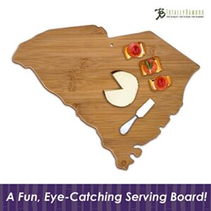 Totally Bamboo South Carolina State Shaped Bamboo Serving & Cutting Board