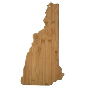totally bamboo new hampshire state shaped serving & cutting board, natural bamboo