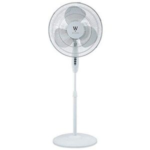 homepointe fs40-19mw 16 inch white stand fan