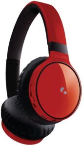 philips shb9100rd/28 bluetooth stereo headset, red