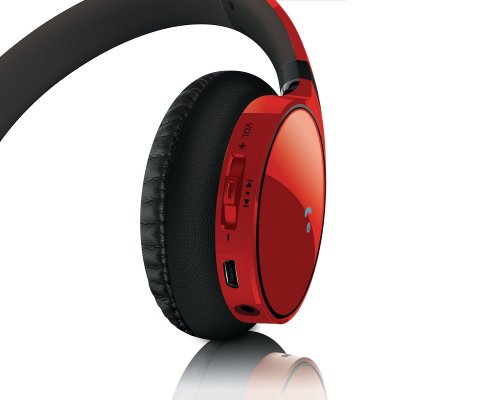 Philips SHB9100RD/28 Bluetooth Stereo Headset, Red