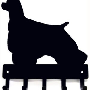 The Metal Peddler Cocker Spaniel Dog - Key Holder for Wall - Small 6 inch Wide - Made in USA; Home Organization; Foyer, Hallway, Office