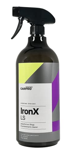 CARPRO IronX Iron Remover: Lemon Scent - Stops Rust Spots and Pre-Mature Failure of the Clear Coat, Iron Contaminant Removal - Liter with Sprayer (34oz)