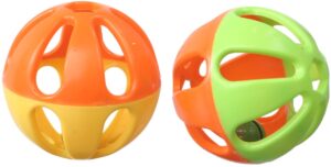 super bird creations birdie balls toy for birds, 3-inch, pack of 4