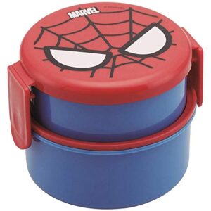 spider-man round lunch box two-stage onwr1 (japan import) by skater