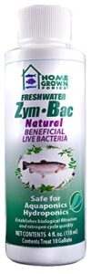 home grown ponics zym bac no. 96044 natural beneficial bacteria, 4 oz.,clear,model-96044