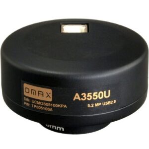 OMAX - 5.0 MP Digital USB Microscope Camera with Advanced Software and Calibration Slide (Windows, Mac OS X, Linux Compatible) - A3550U