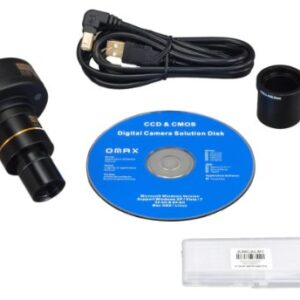 OMAX - 5.0 MP Digital USB Microscope Camera with Advanced Software and Calibration Slide (Windows, Mac OS X, Linux Compatible) - A3550U