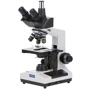 omax - 40x-2000x trinocular biological compound microscope with replaceable led light - m837sl