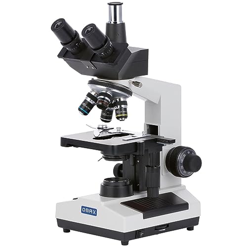 OMAX - 40X-2000X Trinocular Biological Compound Microscope with Replaceable LED Light - M837SL