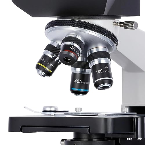 OMAX - 40X-2000X Trinocular Biological Compound Microscope with Replaceable LED Light - M837SL