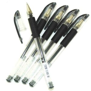 Uni-ball Signo Rubber Grip Ultra Micro Point Gel Pens -0.28mm-black Ink-value Set of 5