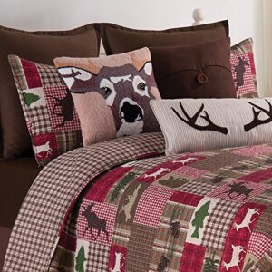 C&F Home Sleepy Forest Deer Antler Lumbar Tufted Pillow Decor Decoration Fall Throw Pillow for Couch Chair Living Room Bedroom 12 x 24 Tan