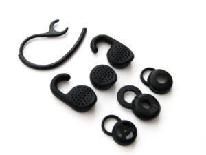 fit kit compatible with jabra extreme 2 headset wireless device b: replacement earloop earhook eartips eargels