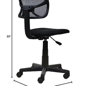 Student Mesh Task Office Chair. Color: Black