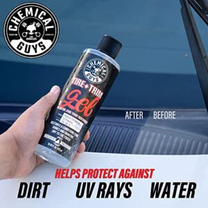 Chemical Guys TVD_108_16 Tire and Trim Gel for Plastic and Rubber, Restore and Renew Faded Tires, Trim, Bumpers and Rubber, Safe for Cars, Trucks, SUVs, Motorcycles, RVs & More 16 fl oz