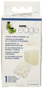 hagen fluval edge foam pad and biomax renewal kit, 3pack