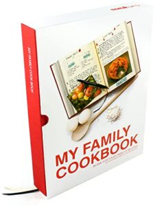suck uk recipe book to write in your own recipes | blank recipe book & cookbooks to write in | hardcover recipe notebook | blank cookbook & recipe journal | make your own cookbook | diy cookbook | red