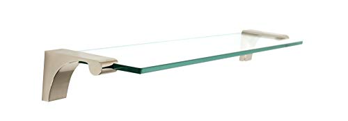 Alno Luna Glass Shelf Size: 18", Finish: Polished Nickel