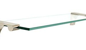 Alno Luna Glass Shelf Size: 18", Finish: Polished Nickel