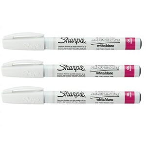 sharpie fine point paint marker [set of 3] color: white